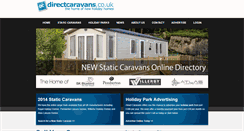 Desktop Screenshot of directcaravans.co.uk