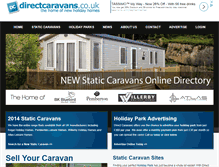 Tablet Screenshot of directcaravans.co.uk